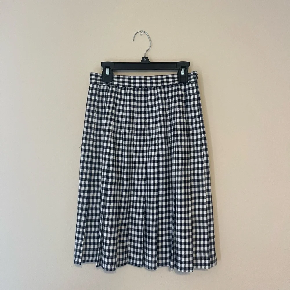 Gingham Pleated skirt